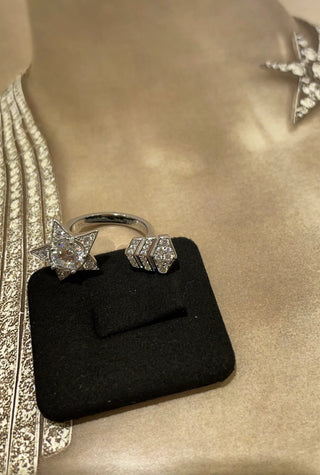 New Comet White Gold Open Ring
