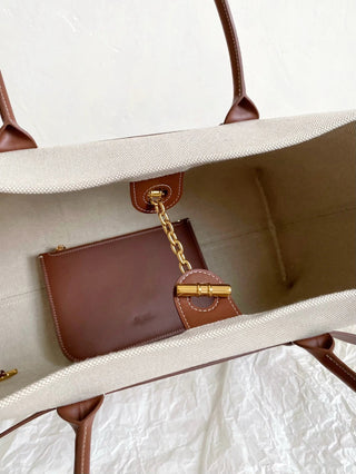 Ghiera Shopper Canvas Shopping Bag 🤎