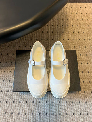 New early spring style diamond-patterned platform Mary Jane shoes with single buckle