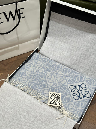 Embossed Scarf 🧣 Blue