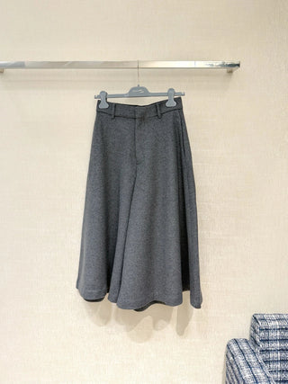 New Wool Wide-Leg Pants