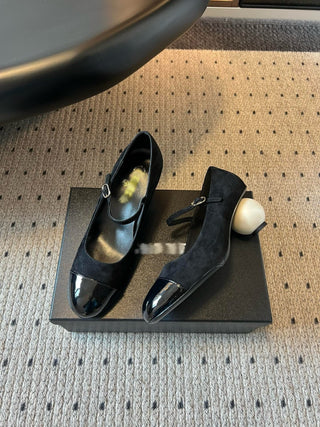 Pearl Heel Mary Janes