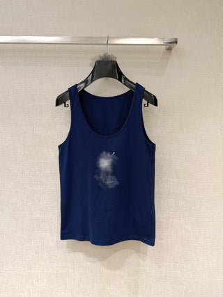 Navy Blue U-Neck Vest