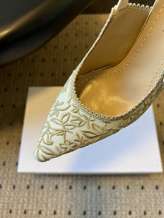 26ss Classic Pointed-Toe Bow High Heels