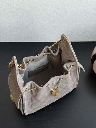 25C Drawstring Bucket Hobo Matte Leather