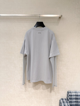 Faux Two-Piece Long-Sleeve T-Shirt
