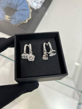 Style A/B Rhinestone Double-C Earrings