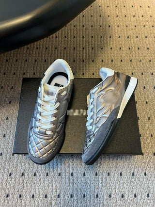 Glossy Plaid Versatile Sneakers (German Training Shoes)