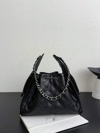 26c Caviar Black Silver Buckle Small