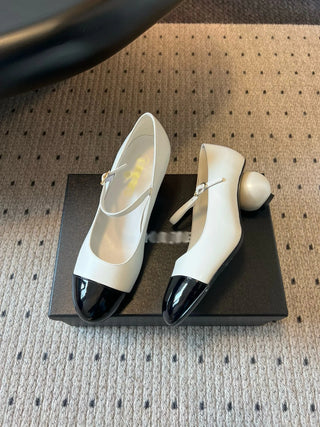 Pearl Heel Mary Janes