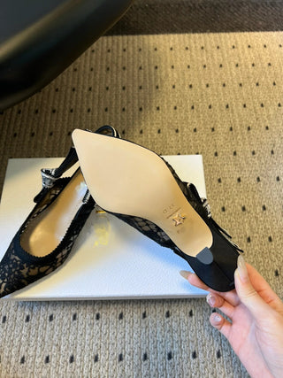 26ss Classic Pointed-Toe Bow High Heels