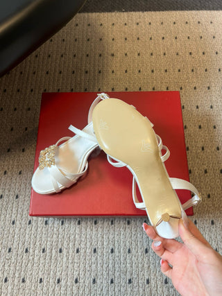 New strappy rhinestone sandals