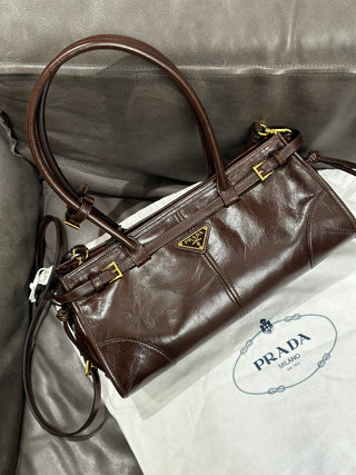 waxed calfskin handbag