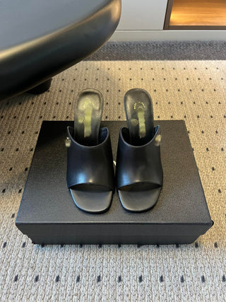 Spring/Summer New High-Heeled Mule Slippers