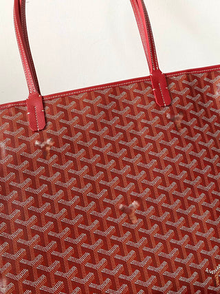 Zip-Up Tote Shopping Bag, Large/Medium, Red