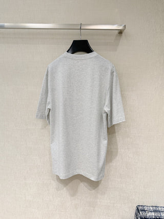 CELIN* Classic Arc de Triomphe Logo Short-Sleeve T-Shirt, grey