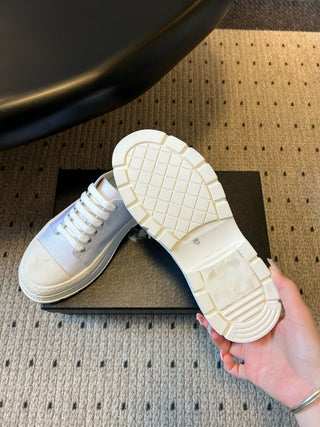 New early spring style diamond-patterned platform casual shoes