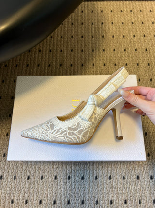 26ss Classic Pointed-Toe Bow High Heels