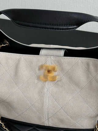 25A Grey Suede Color Block