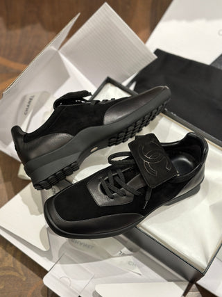 Retro Large Logo Flip-Top Derby Shoes