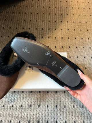 Autumn/Winter Retro Plush Mules