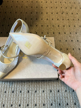 Vintage Elegant Mary Jane Pointed Toe Pumps