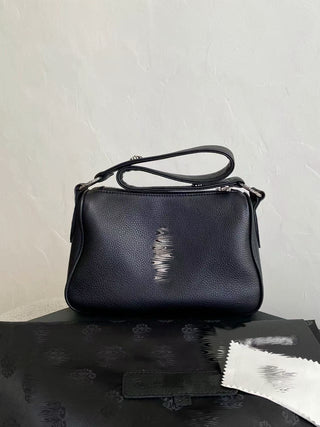 chicken nugget bag with embossed black pattern 🖤