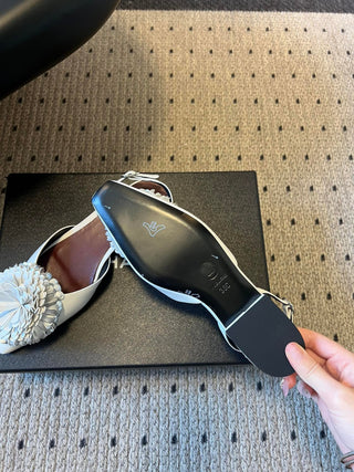 Spring/Summer Camellia-Embellished Strappy Sandals