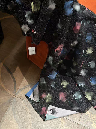 High-end custom rainbow double-sided scarf