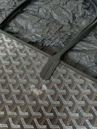 Zip-Up Tote Shopping Bag, Large/Medium, Black