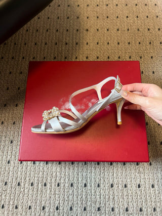 New strappy rhinestone sandals