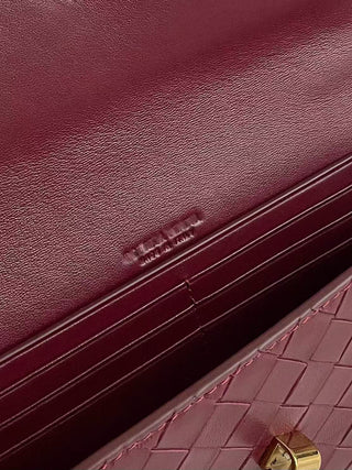 andiamo Slouch clutch, burgundy