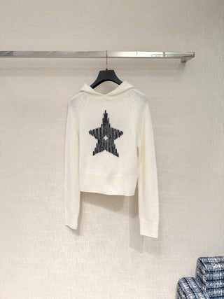 Lucky Star Hooded Knit Sweater