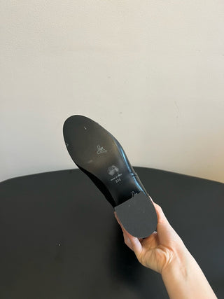 Pointed-Toe Panelled Mary Janes