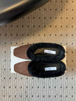 Autumn/Winter Retro Plush Mules