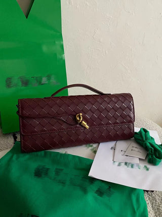 andiamo Slouch clutch, burgundy