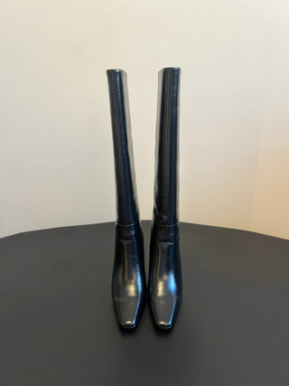 minimalist high-luxury classic pointed-toe high-heeled boots