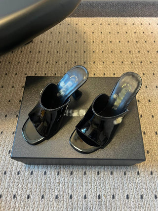 Spring/Summer New High-Heeled Mule Slippers