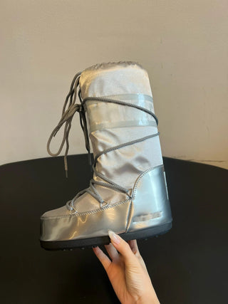 New Winter Moon Boots, Tall Snow Boots, Furry Boots