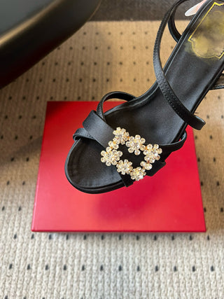 New strappy rhinestone sandals