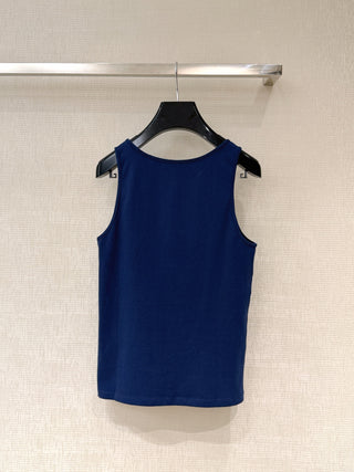 Navy Blue U-Neck Vest