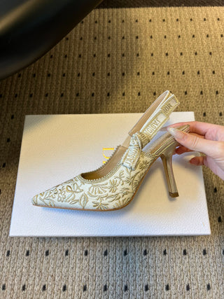 26ss Classic Pointed-Toe Bow High Heels