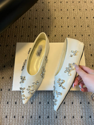 26AW New Rhinestone Single Shoes