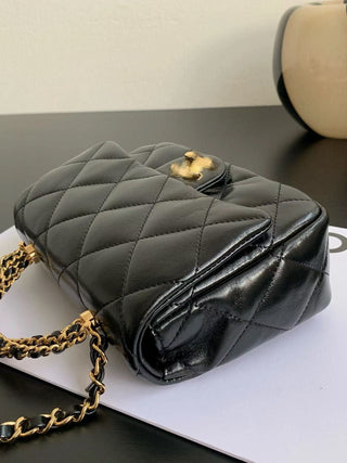 Chain Handle Square Fat Black