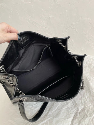 niki shopping bag medium wax black