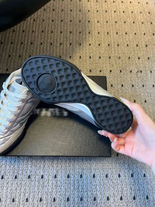 Glossy Plaid Versatile Sneakers (German Training Shoes)