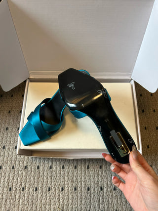 26SS Early Spring New Satin Cross Stiletto Heels (9.5cm)
