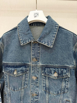 Laser-cut Denim Jacket