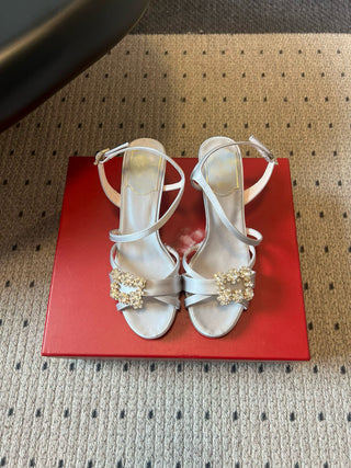 New strappy rhinestone sandals