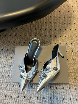 new punk-style high-heeled sandals for spring and summer